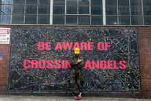 Load image into Gallery viewer, Be Aware of Crossing Angels - Yoga Leggings