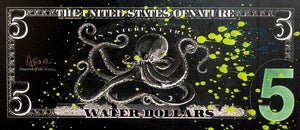 In Nature We Trust - 54x24" Mixed Media on Recycled Wood Door