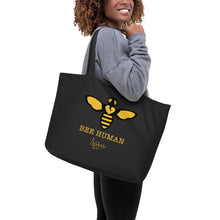 Load image into Gallery viewer, BEE HUMAN Large organic tote bag