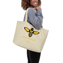 Load image into Gallery viewer, BEE HUMAN Large organic tote bag