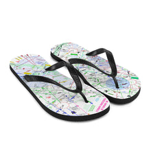 Load image into Gallery viewer, Be Aware of Crossing Angels - Flip-Flops
