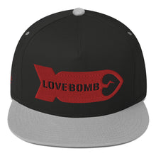 Load image into Gallery viewer, LOVE BOMB - Embroidered Flat Bill Cap