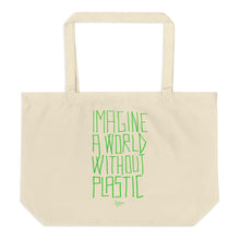 Load image into Gallery viewer, PROUD NOT TO BE A PLASTIC BAG - Large organic tote bag