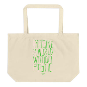 PROUD NOT TO BE A PLASTIC BAG - Large organic tote bag