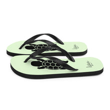 Load image into Gallery viewer, BABY TURTLE - by Acool55 -Aqua Green - Flip-Flops