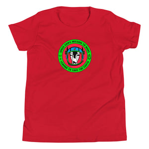 Space Cows Mission to Mars - Youth/Kids Short Sleeve T-Shirt