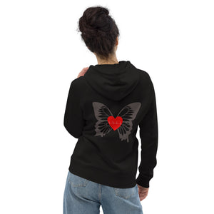BE AWARE of CROSSING ANGELS - ECO -Unisex pullover hoodie